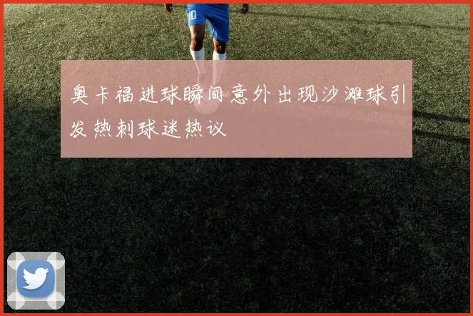 奥卡福进球瞬间意外出现沙滩球引发热刺球迷热议